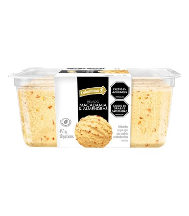 POSTRE HELADO COLOMBINA MACADAMIA X 550GR