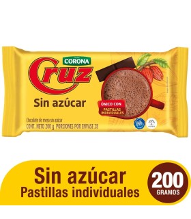 CHOCOLATE CRUZ BARRA X 200GR