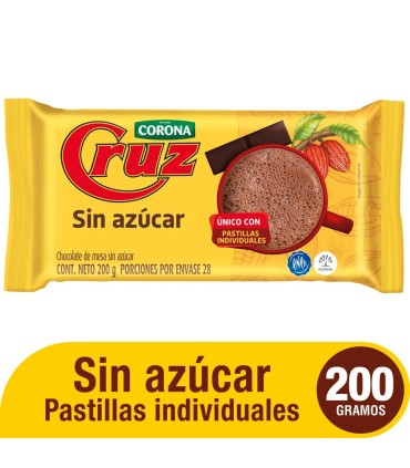 CHOCOLATE CRUZ BARRA X 200GR