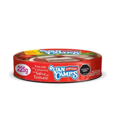 SARDINA VAN CAMPS EN SALSA DE TOMATE LATA X 225GR