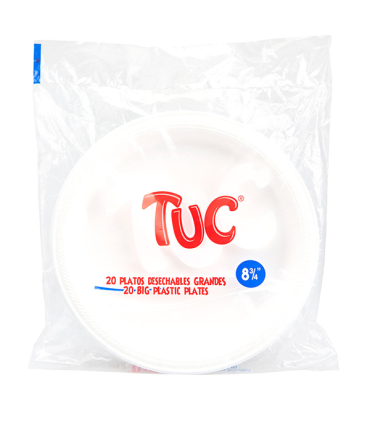 PLATO DESECHABLE TUC GRANDE PAQUETE X 20U