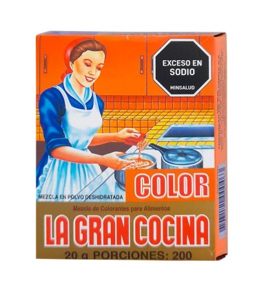 CONDIMENTO COLOR GRAN COCINA CAJA 20 GRAMOS
