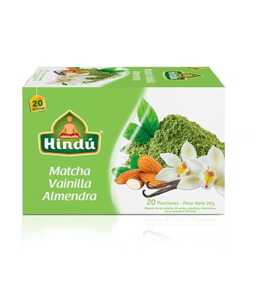 TE HINDU VERDE MATCHA VAINILLA ALMENDRA X 20U