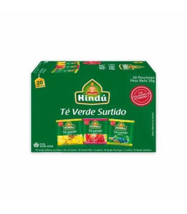 TE HINDU VERDE SURTIDO X 20U