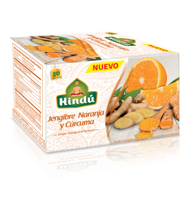 AROMATICA HINDU JENGIBRE NARANJA Y CURCUMA X 20U