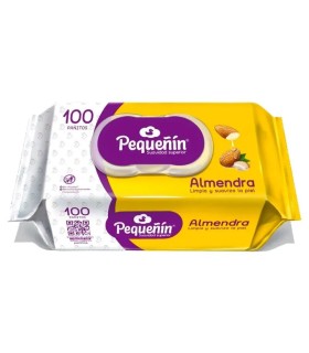 PAÑOS HUMEDOS PEQUENIN ALMENDRAS REPUESTO X 100U