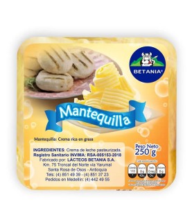 MANTEQUILLA BETANIA BR X 250GR