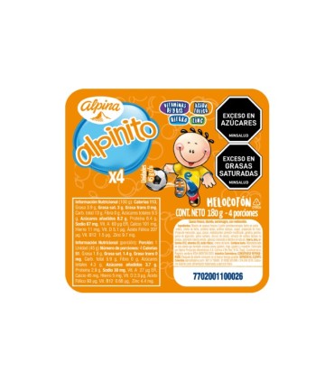 ALPINITO MELOCOTON 4U X 45GR