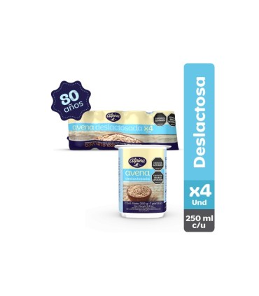 AVENA ALPINA DESLACTOSADA PACK 4U X 250GR