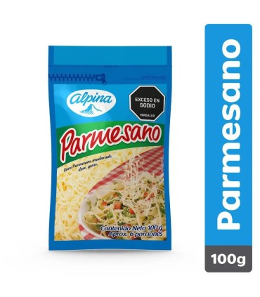 QUESO ALPINA PARMESANO RALLADO X 100GR