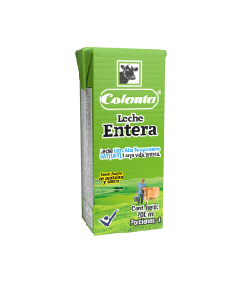 LECHE COLANTA ENTERA TETRABRIK X 200ML