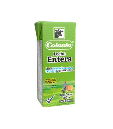 LECHE COLANTA ENTERA TETRABRIK X 200ML