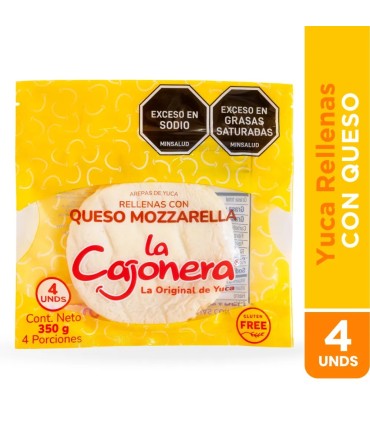 AREPA LA CAJONERA YUCA RELLENA QUESO X 350GR