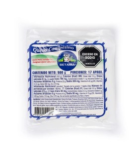 QUESO BETANIA CAMPESINO X 500GR
