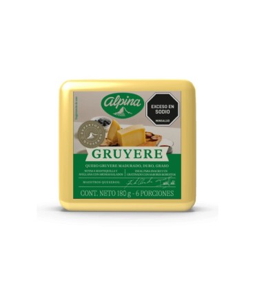 QUESO ALPINA GRUYERE CUÑA X 180GR