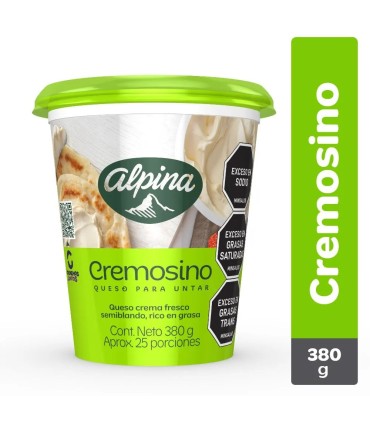 QUESO CREMA ALPINA X 380GR