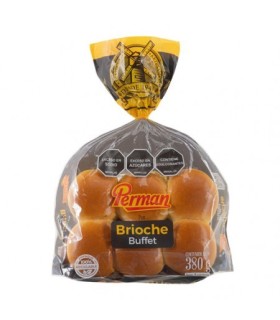 PAN BRIOCHE TIPO BUFFET PERMAN 12U X 380GR