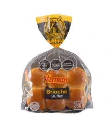 PAN BRIOCHE TIPO BUFFET PERMAN 12U X 380GR