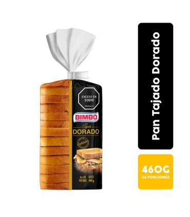 PAN TAJADO BIMBO DORADO X 460GR