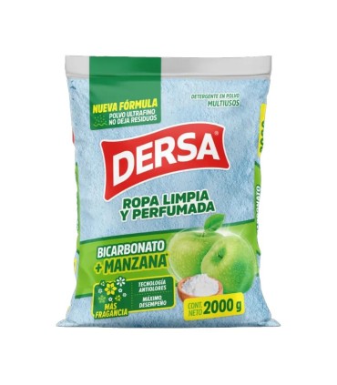 DETERGENTE DERSA BICARBONATO + MANZANA X 2KG