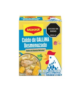CALDO DE GALLINA MAGGI DESMENUZADO X 54GR