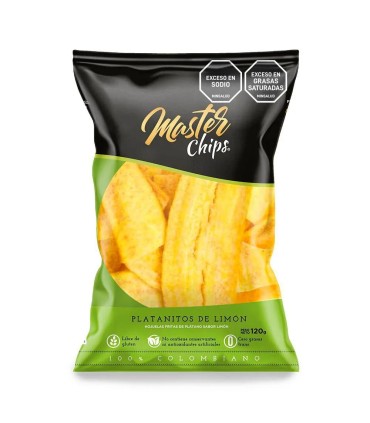 PLATANOS MASTER CHIPS LIMON X 120GR