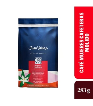 CAFE JUAN VALDEZ MOLIDO MUJERES CAFETERAS X 283GR