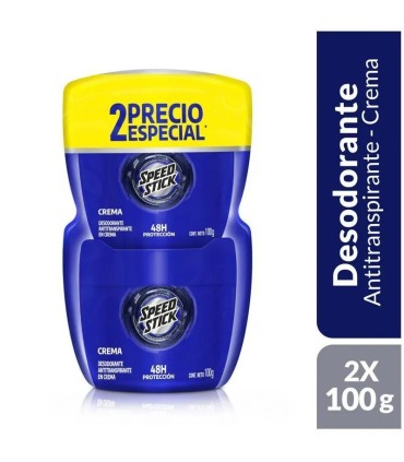 OFERTA DESODORANTE SPEED STICK 24/7 CREMA 2U X 100GR
