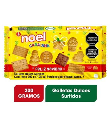 GALLETA NAVIDAD CARAVANA NOEL PLEGADIZA X 200GR