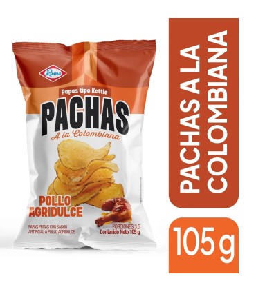 PAPAS PACHAS RAMO POLLO AGRIDULCE X 105GR