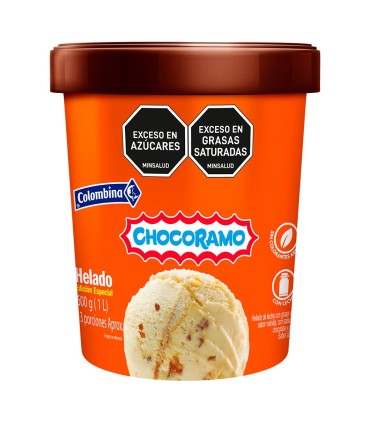 HELADO COLOMBINA CHOCORAMO X 600GR