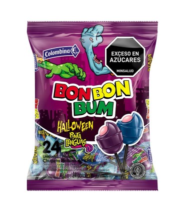 BON BON BUM HALLOWEEN PAQUETE X 24UDS