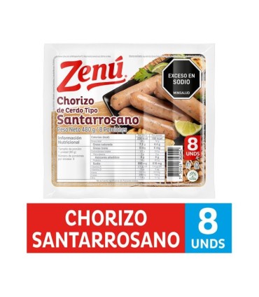 CHORIZO ZENU SANTARROSANO X 480GR
