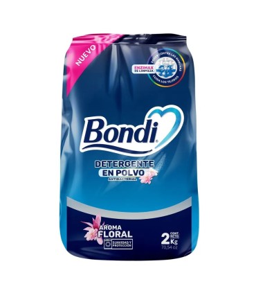 DETERGENTE EN POLVO BONDI FLORAL x 2KG