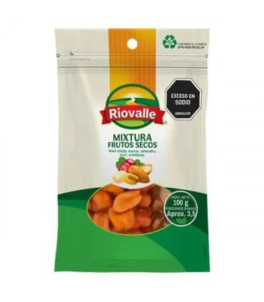 MIX FRUTOS SECOS RIOVALLE BOLSA X 200GR