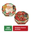 GALLETA NAVIDAD NOEL COFRE OCTOGONAL X 260GR