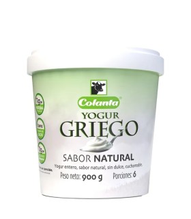 YOGURT COLANTA GRIEGO NATURAL X 900GR