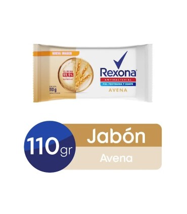 JABON REXONA ANTIBACTERIAL AVENA BARRA X 110GR
