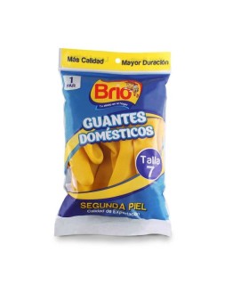 GUANTE BRIO AMARILLO TALLA 07