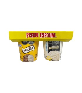HELADO COLOMBINA NUCITA X 300GR + VAINILLA X 300GR PRECIO ESPECIAL