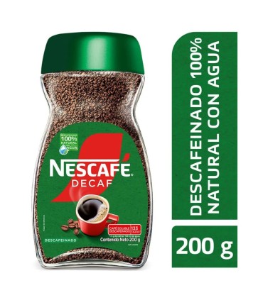 CAFE NESCAFE DESCAFEINADO FRASCO X 200GR