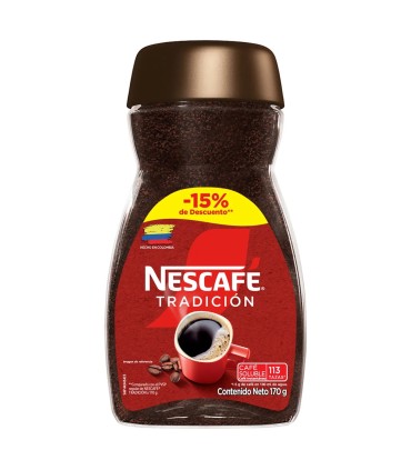 CAFE NESCAFE TRADICION X 170GR 15% DCTO
