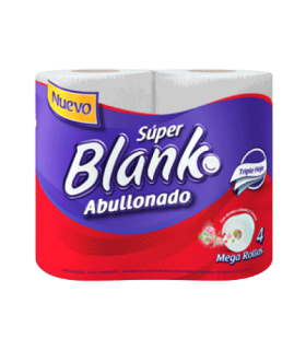 PAPEL HIGIENICO SUPER BLANKO TRIPLE HOJA X 4UDS
