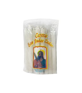 VELA BLANCA GRANDE SAN JUDAS X 10UDS