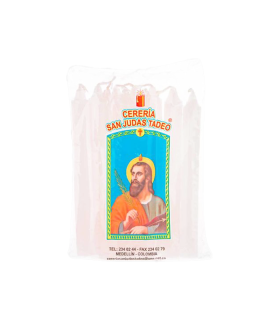 VELA MEDIANA BLANCA SAN JUDAS X 10UDS