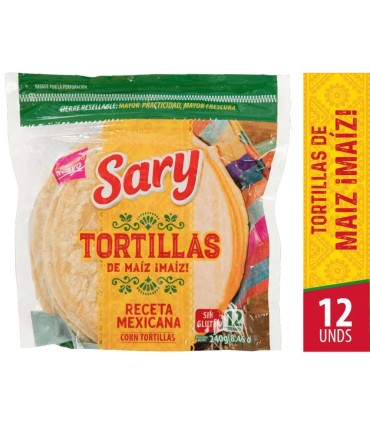 TORTILLAS DE MAIZ SARY X 240GR