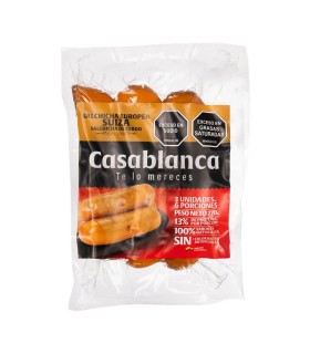 SALCHICHA CASABLANCA SUIZA PAQUETE X 270GR