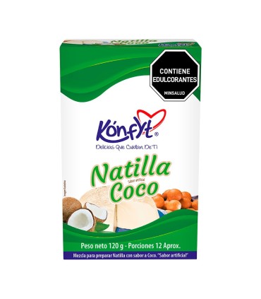 NATILLA KONFYT COCO SIN AZUCAR CAJA X 120GR