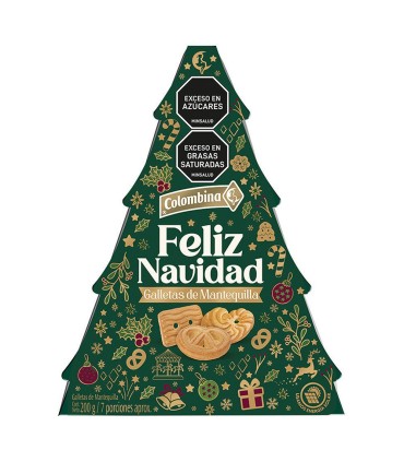 GALLETA NAVIDAD ARBOLITO COLOMBINA X 200GR