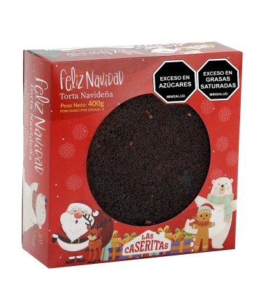 TORTA LAS CASERITAS NAVIDEÑA ENVINADA CAJA X 400GR